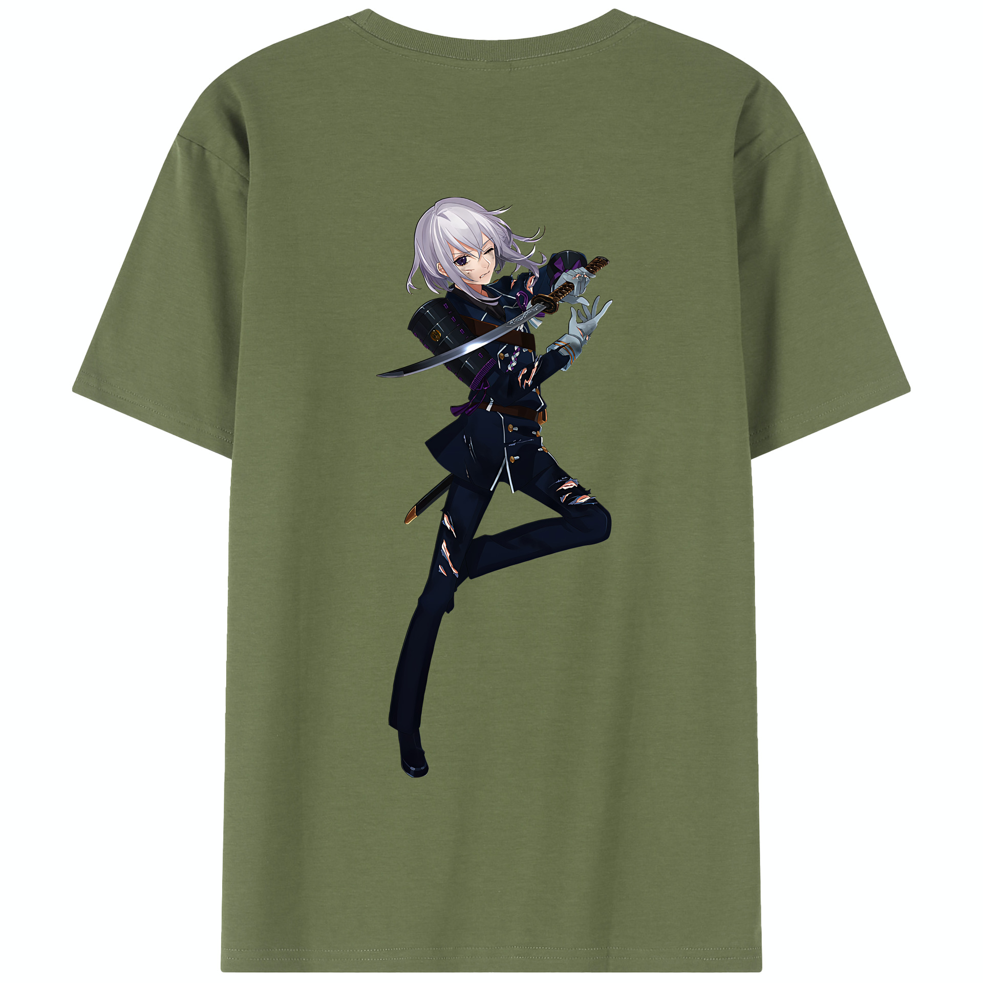 （画像用） 刀剣乱舞 Touken Ranbu 綿100％半袖Tシャツ（背面プリント）